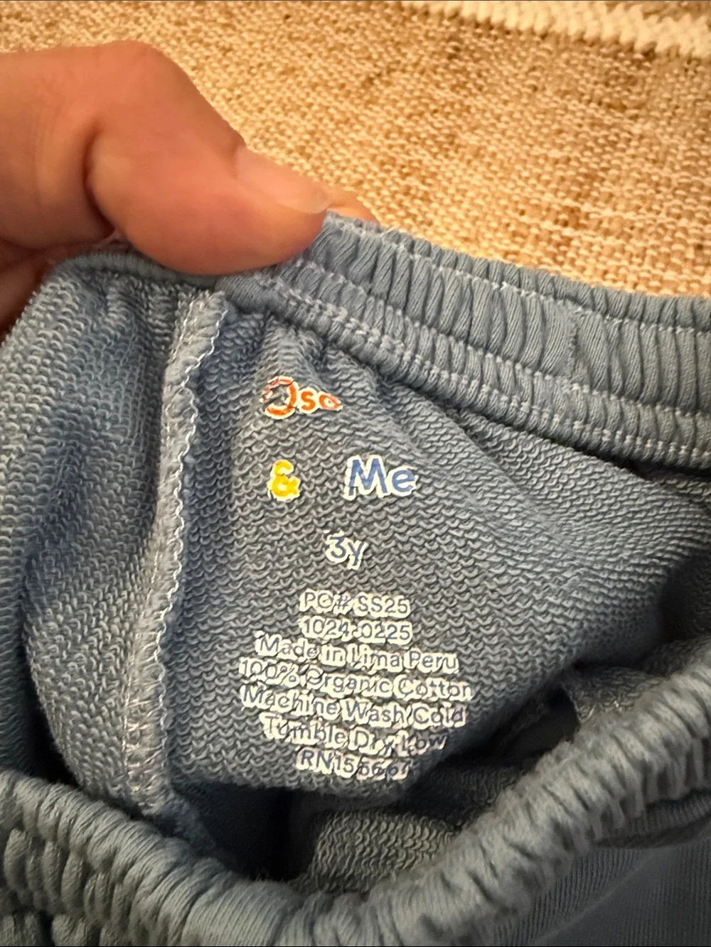 Oso & Me size 3 Chris Jogger Dusty Blue Pant 3T